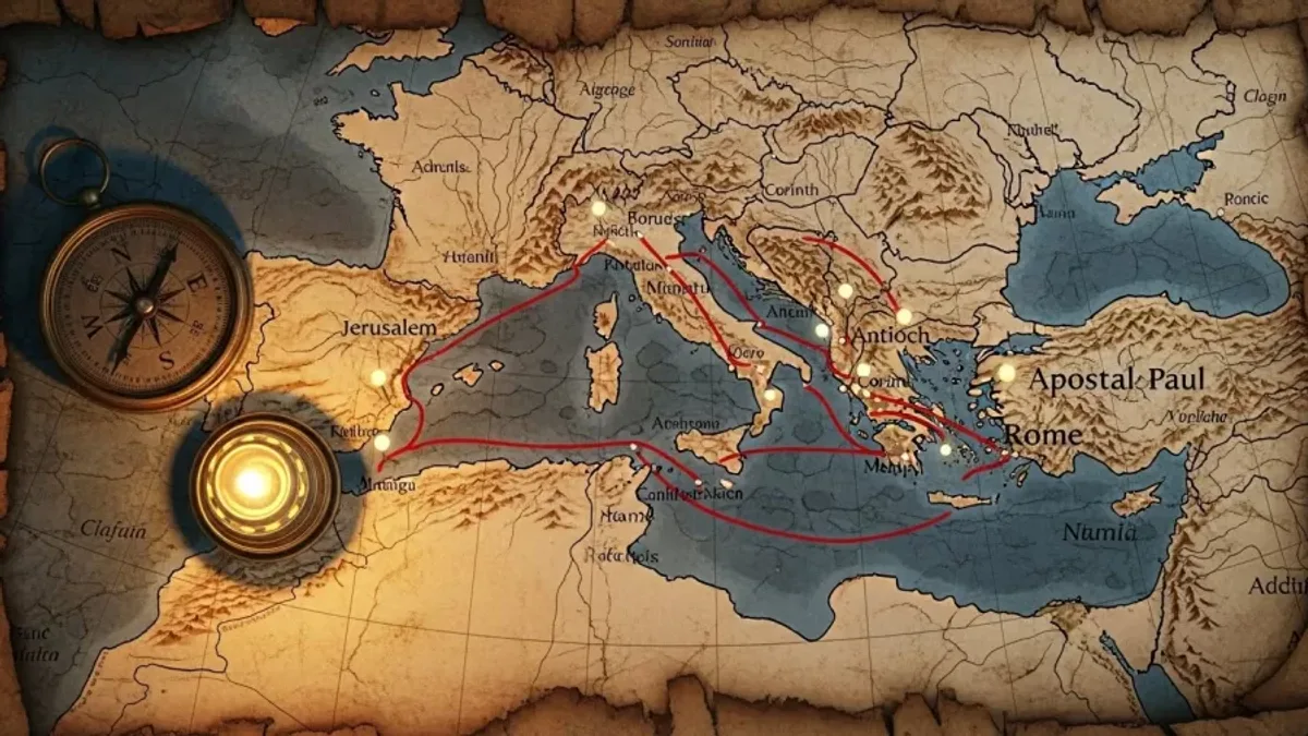 Mapa das Viagens Missionárias de Paulo: Um Guia Visual de Missões na Bíblia